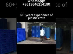 Nestable Plastic Crate Attached Lid Container Plastic Moving Box
