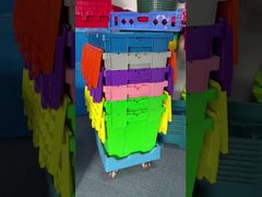 How to Stack Plastic Crates with Lids on Dollies for Faster Warehouse Operations