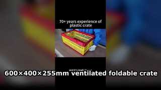 How to Unfold a 600×400×255mm Foldable Plastic Crate in 10 Seconds