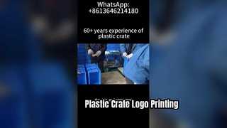 Plastic Crate Customization: Logo & Text Printing in Factory
