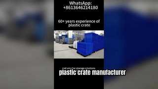 Inside Our Warehouse:Heavy-Duty Plastic Crates Ready for Global Logistics
