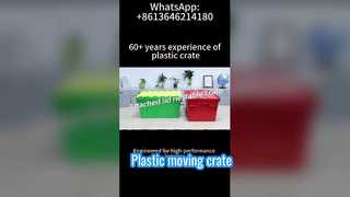 Smart Plastic Moving Crate with RFID & Reinforced Design for Logistics Efficiency