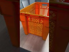Stack and Nest Plastic Crates with Reinforced Bottom & Ventilation Design