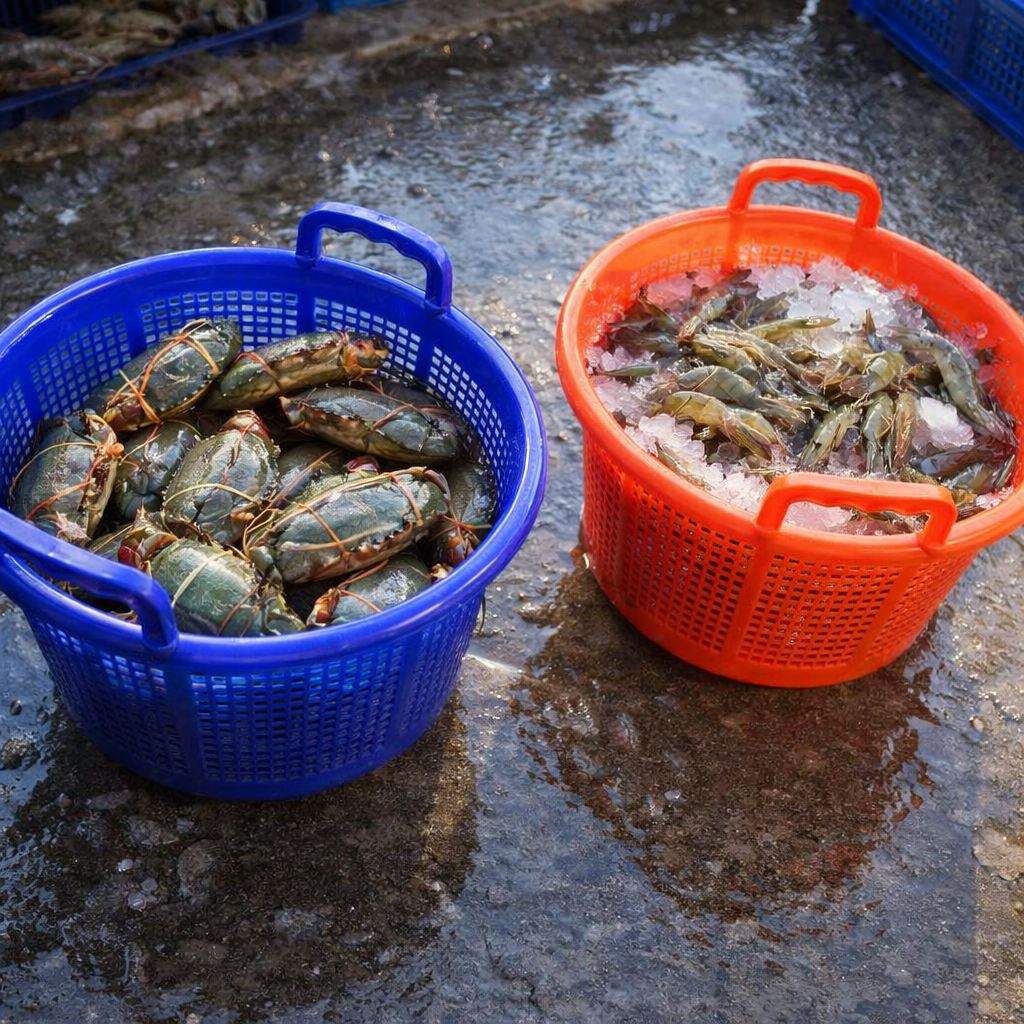 Latest company blogs about From Shrimp Farm to Global Export: How Plastic Baskets Support the Complete Seafood Supply Chain