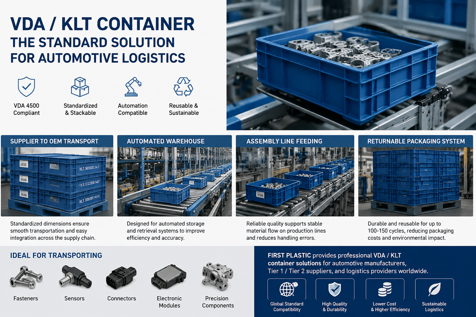 Latest company blogs about VDA Container vs KLT Container: Understanding the Differences in Automotive Logistics
