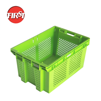Buy Mesh Style Stackable Food Delivery Turnover Box for Fruits and Vegetables PP Material online manufacture