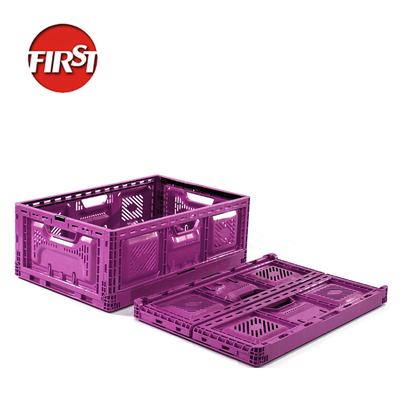 Buy Moving Box Foldable Collapsible Plastic Storage Crate Box Grapes 570x370x210mm online manufacture