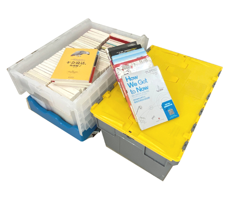 Buy 46L Recyclable Moving Boxes Stackable Crate for Warehouse Storage Needs online manufacture