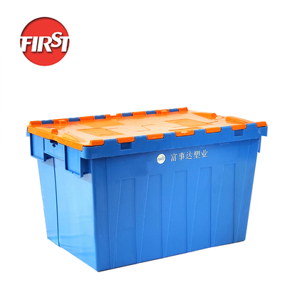 Buy PP Material Inter Dim 550*370*350mm Customized Solid Box for Seafood Warehouse Storage online manufacture