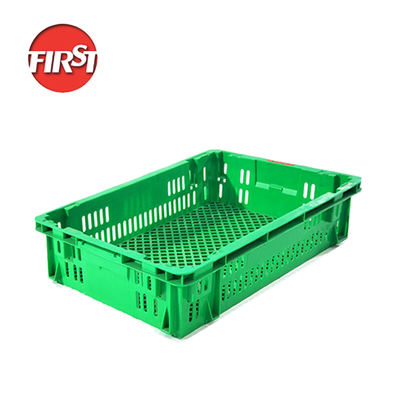 Buy Sturdy Mesh Design Turnover Box for Food and Produce Shipping External Size 690*470*150mm online manufacture