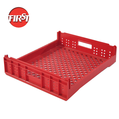 Buy PP Rectangle Plastic Box Nestable Turnover Storage Crate Space Saving  510x450x105mm online manufacture
