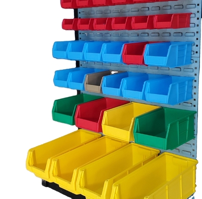 Buy Plastic Shelf Bins Tool Crate Stackable Plastic BoxWarehouse For Screws Stackable online manufacture