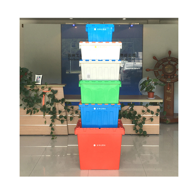 Buy Stackable Plastic Container Customized Color NO Foldable Ideal for Moving and Storage online manufacture
