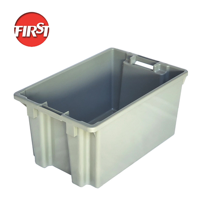 Buy Silk Printing Logo Turnover Crates Customized Solution for Industrial Logistics Storage online manufacture