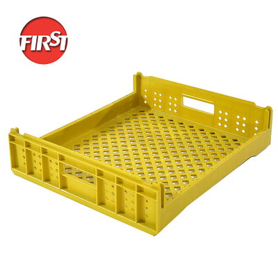 Buy Silk Printing PP Tary Loading Turnover Storage Plastic Crate for Stackable Bread online manufacture
