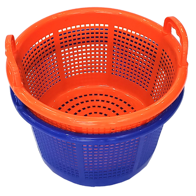 Buy Stackable Storage Ventilated Seafood M Plastic Shrimp Basket With Handle online manufacture