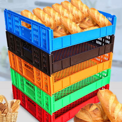Buy Plastic Bread Crate Supplier Stackable & Ventilated Bakery Crates online manufacture