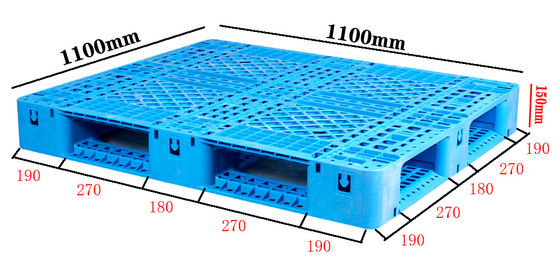 Buy Plastic Pallet Heavy Duty 1100 × 1100 × 150 Mm For Export Shipping Warehouse online manufacture