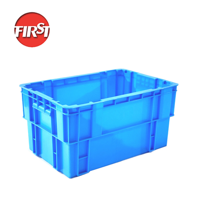 Buy 595x395x300mm Solid Plastic Crate Stackable For Moving And Storage Square online manufacture