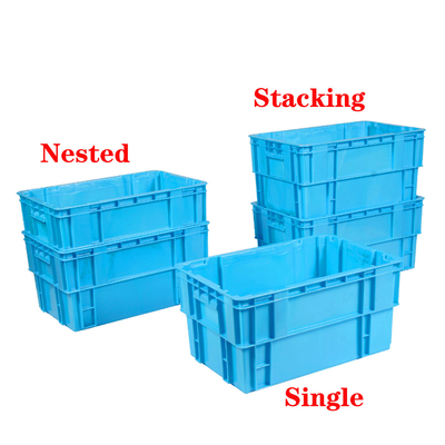 Buy Solid Box Style Logistic Transport PP Plastic Moving Crate Soft Drink For Industrial Storage online manufacture