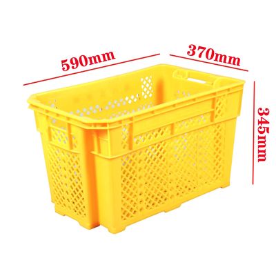 Buy Industrial Stack And Nest Plastic Crate Ventilated Design For Efficient Logistics online manufacture