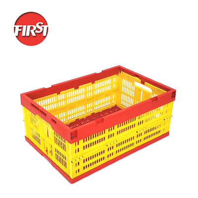 Buy Durable Plastic Crate with Stackable and Foldable Design External Size 600*400*255mm online manufacture