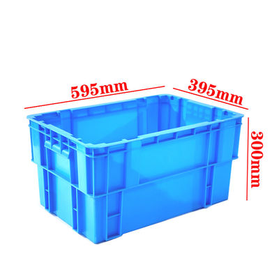 Buy 600×400 Stack And Nest Plastic Crate Heavy Duty Plastic Turnover Crate Reusable Industrial Logistics Container Manufacturer online manufacture