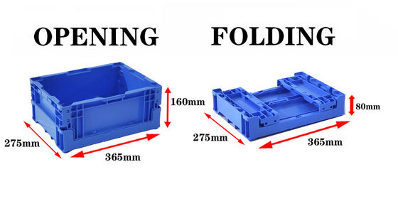 Buy Foldable Plastic Crate Small Storage Warehouse Stackable Plastic Moving Crates online manufacture