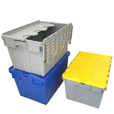 Buy Single Tier  23.6x15.7x12.4 Inch Nest Blue Plastic Milk Crate Easy Stacking Moving online manufacture