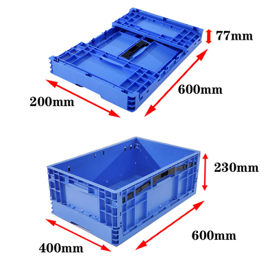 Buy PP Plastic Crate For Heavy Duty Storage Stackable And Collapsible 565*365*215mm Internal Size online manufacture