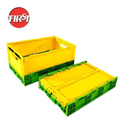 Buy Foldable Custom Plastic Crates For Fruit Vegetable Cold Chain Logistics 508×338×100mm online manufacture
