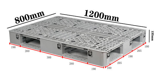Buy PP Heavy-Duty Stackable Plastic Pallet  Customizable 1200×800mm Industrial Pallets online manufacture