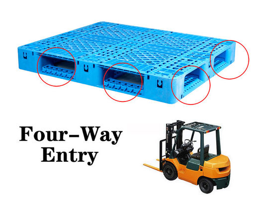 Buy PP Stackable Warehouse heavy duty plastic pallet Four Way Forklift Entry Sustainability online manufacture