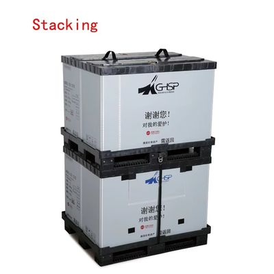 Buy Collapsible Pallet Box Industrial Logistics Warehouse Storage Foldable Pallet Container online manufacture