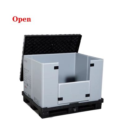 Buy Custom Collapsible Plastic Pallet Box Manufacturer Wholesale Foldable Pallet Container online manufacture