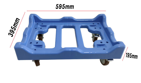 Buy Logistics Stackable Moving Crates Plastic Container Dolly Cart online manufacture