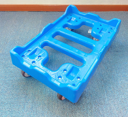 Buy Heavy-Duty Plastic Dolly Cart For Warehouse Crates & Reusable Logistics Systems online manufacture