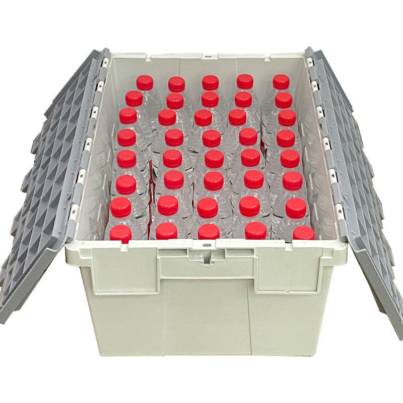 Plastic Solid Box Rfl Solid Box Nesting Crates Attached Lid PP Logistic Transport Plastic for ...
