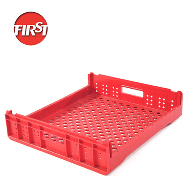 Black Stackable PP Bakery Plastic Crates For Bread Fruits Vegetables Tote Stackable