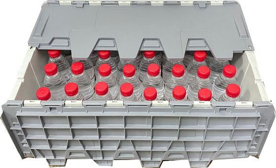 Plastic Solid Box Rfl Solid Box Nesting Crates Attached Lid PP Logistic Transport Plastic for ...